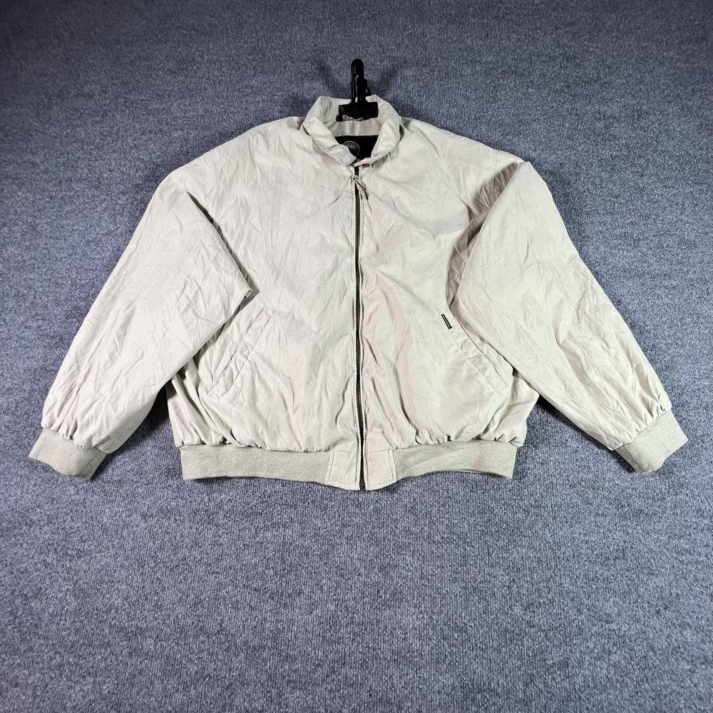 Weatherproof Windbreaker Jacket Men's 2XL White Polyester Hiking Gorpcore Zip-Up